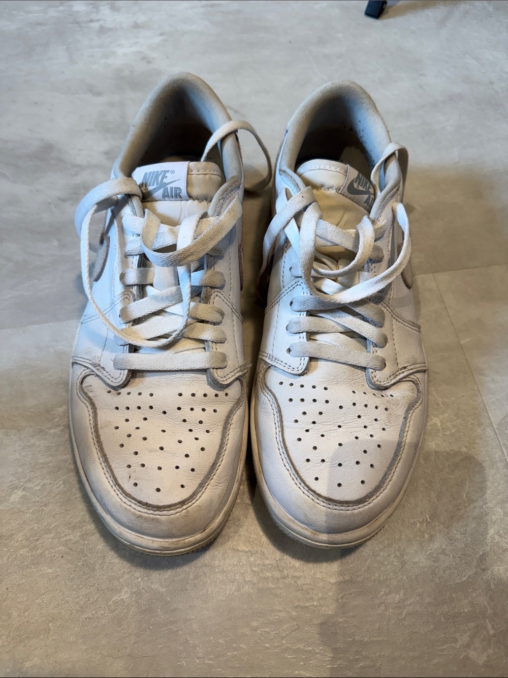 Air Jordan 1 Low White Wolf Grey Size 10 CZ0790-100 Men’s Shoes